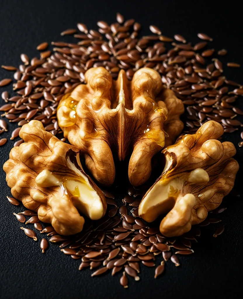 Walnuts and seeds specimen